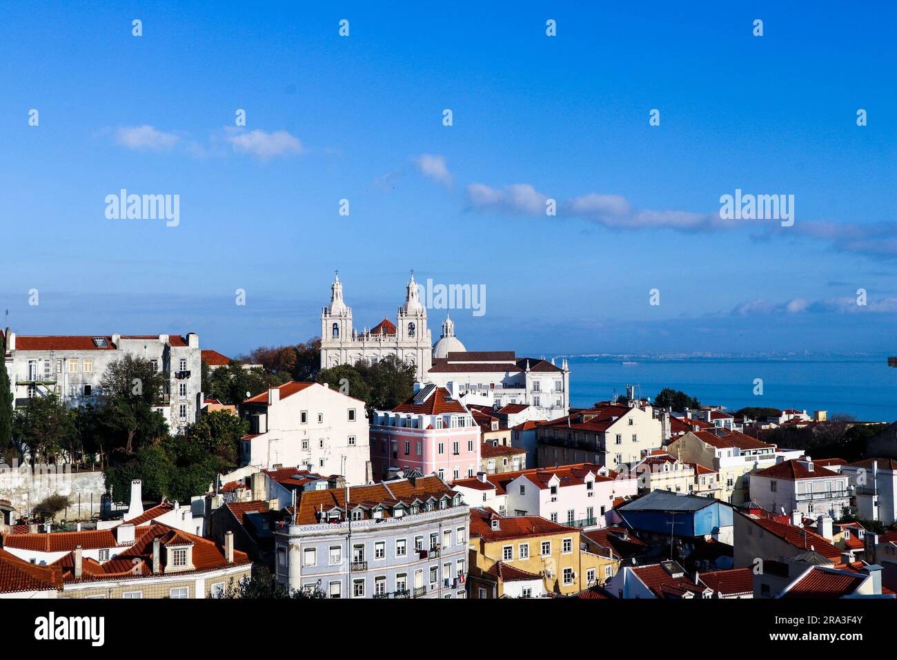 Blick auf Lissabon und portugal Stockfoto