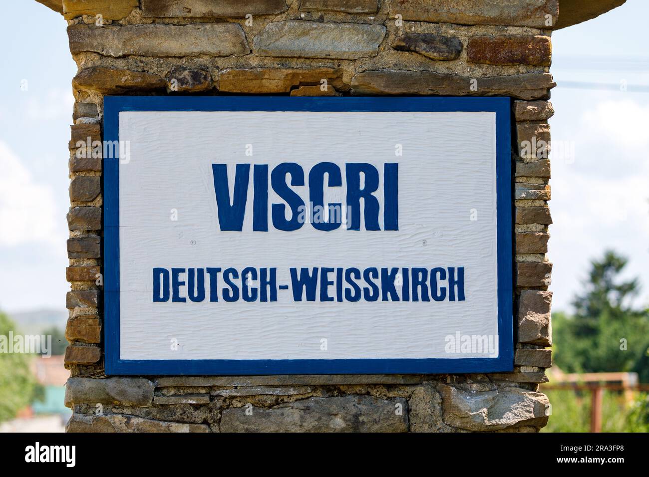 Das Dorf Viskar in Rumänien Stockfoto