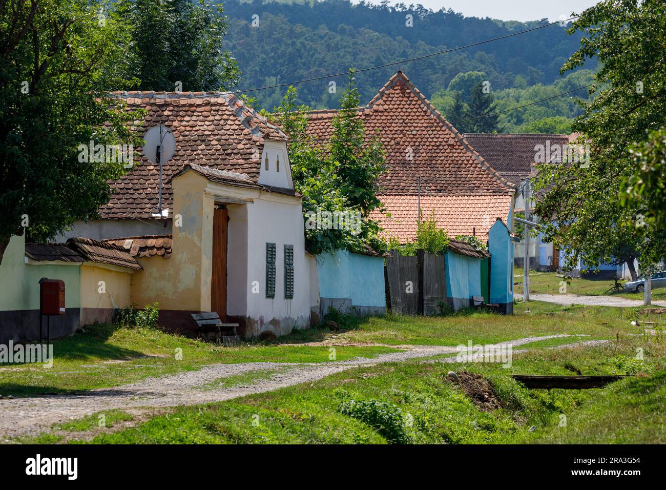 Das Dorf Viskar in Rumänien Stockfoto