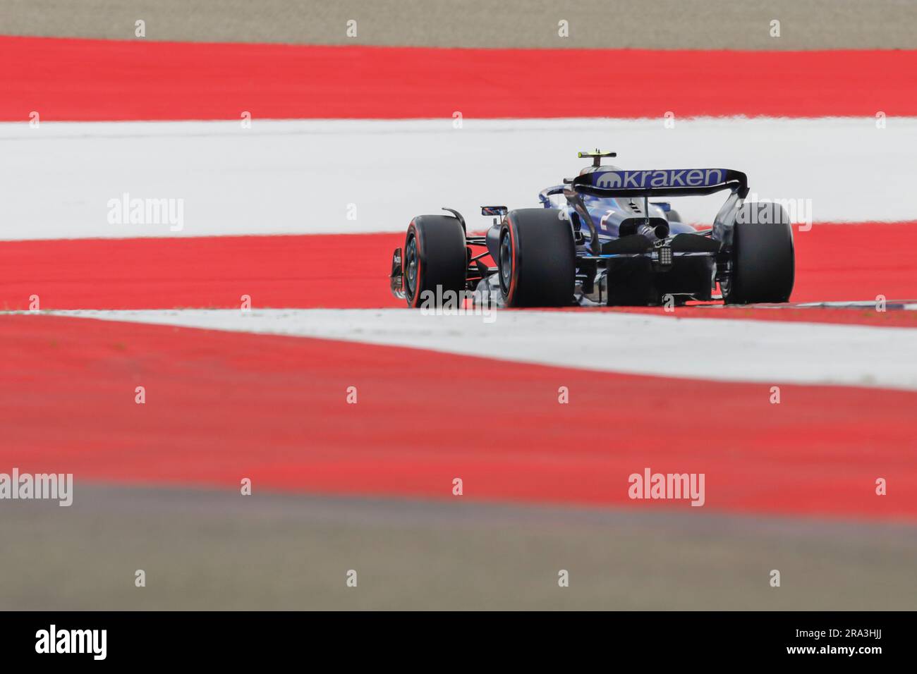 Spielberg, Österreich. Juni 30. 2023. Formel 1: Rolex-Grand-Prix auf dem Red Bull Ring, Österreich. Bild: #2 Logan Sargeant (USA) von Williams Racing in Williams FW45 während der Qualifikation © Piotr Zajac/Alamy Live News Stockfoto