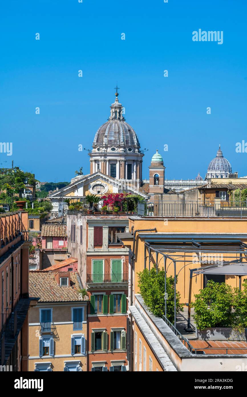 Malerischer Blick auf Rom, Latium, Italien Stockfoto