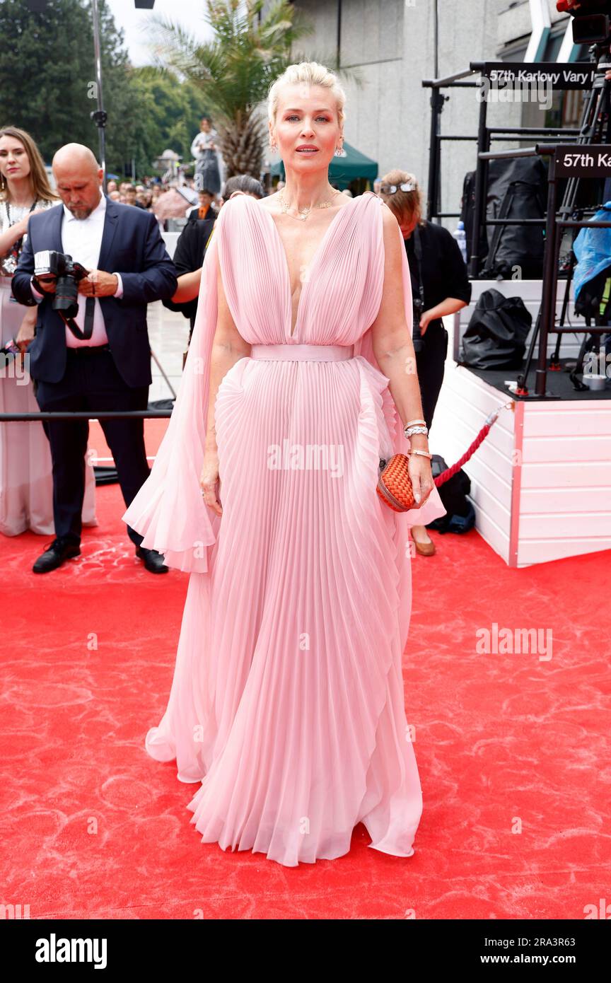 Daniela Pestova bei der Eröffnung des 57. Internationales Filmfestival Karlovy Vary 2023 im Hotel Thermal. Karlsbad, 30.06.2023 Stockfoto