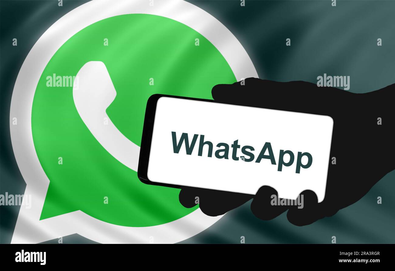 WhatsApp Messager Stockfoto