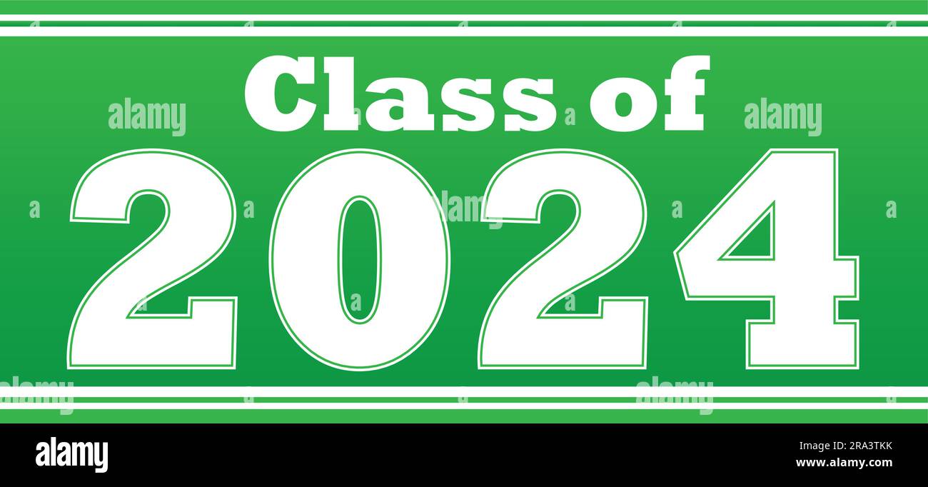 classofbannergreen2024 Stock Vektor