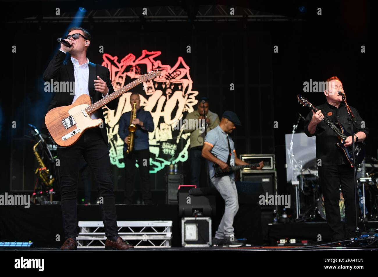 30. Juni 2023, Doncaster, South Yorkshire, U.K: UB40 , Auftritte auf der Doncaster Racecourse , Doncaster , UK , 30.06.2023 (Kreditbild: © Robin Burns/ZUMA Press Wire) NUR REDAKTIONELLE VERWENDUNG! Nicht für den kommerziellen GEBRAUCH! Stockfoto