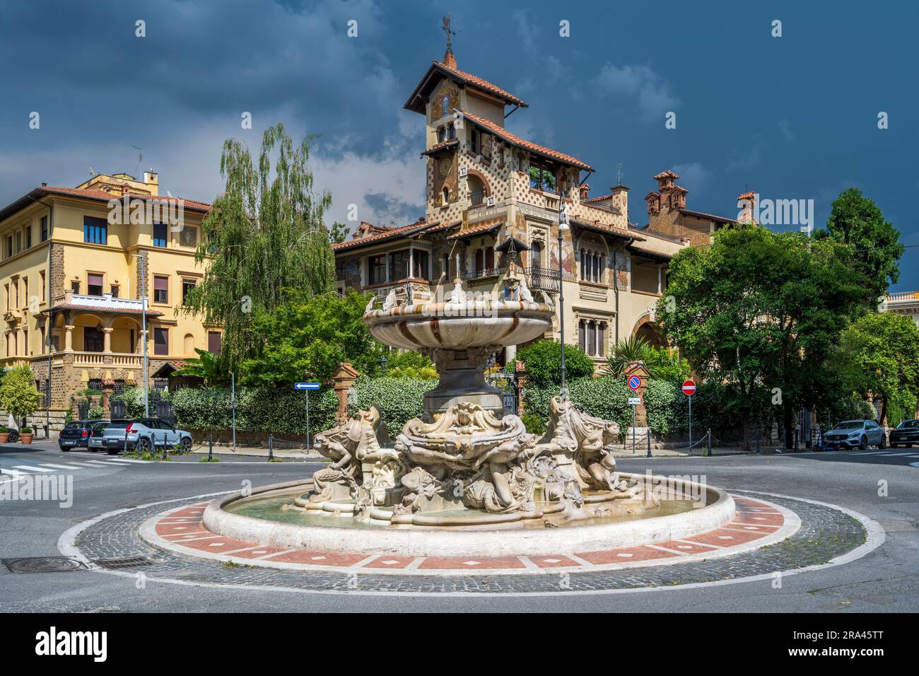 Villino delle Fate, Quartiere Coppede, Rom, Latium, Italien Stockfoto