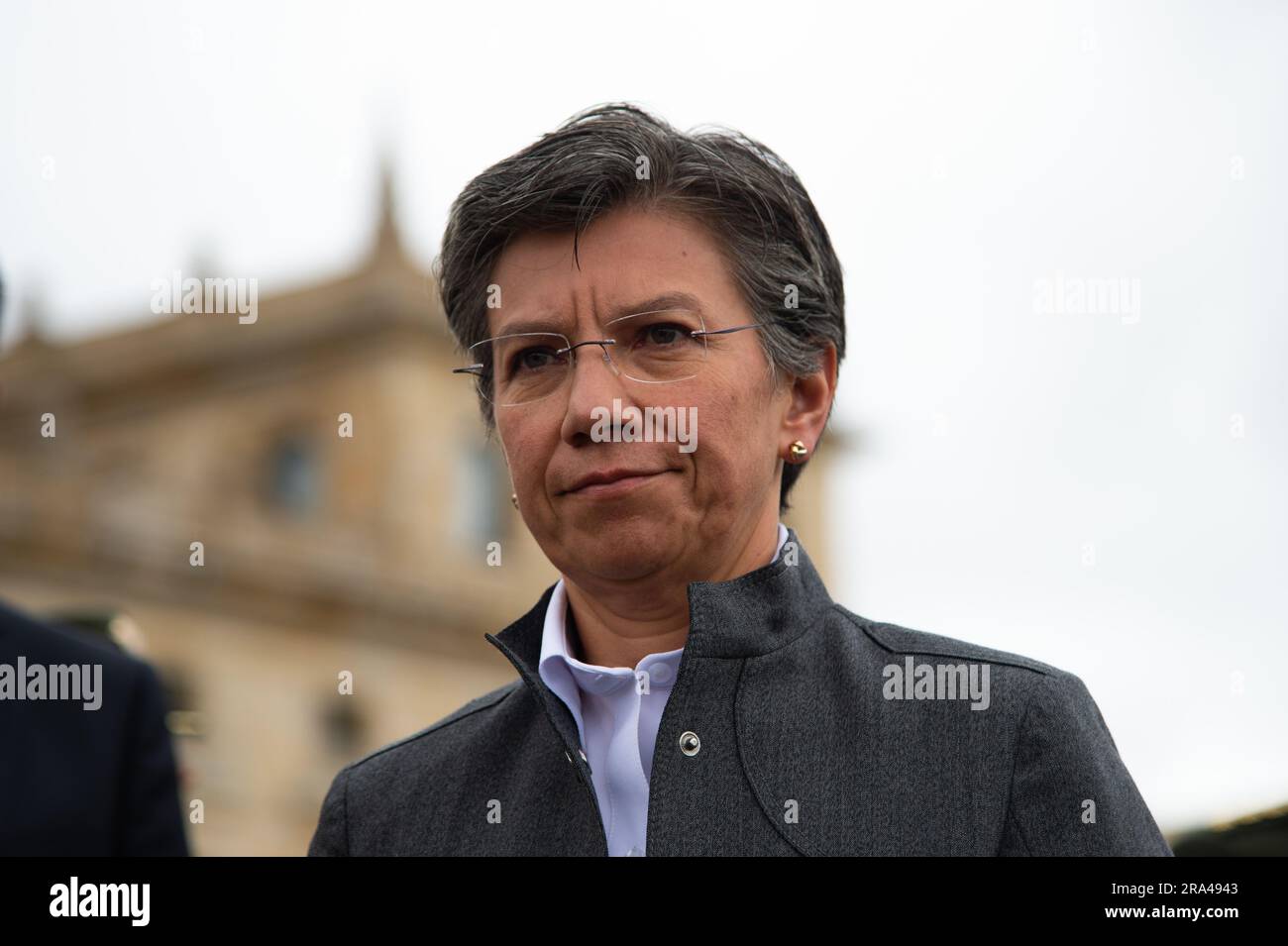 Bogota, Kolumbien. 30. Juni 2023. Bogotas Bürgermeisterin Claudia Lopez während der Zeremonie der kolumbianischen Polizei Brigadrier General Sandra Patricia Hernandez in Bogota, Kolumbien, 30. Juni 2023. Foto von: Chepa Beltran/Long Visual Press Credit: Long Visual Press/Alamy Live News Stockfoto