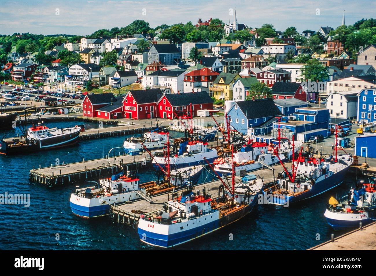 Luftaufnahme von Lunenburg, Neuschottland, Kanada Stockfoto