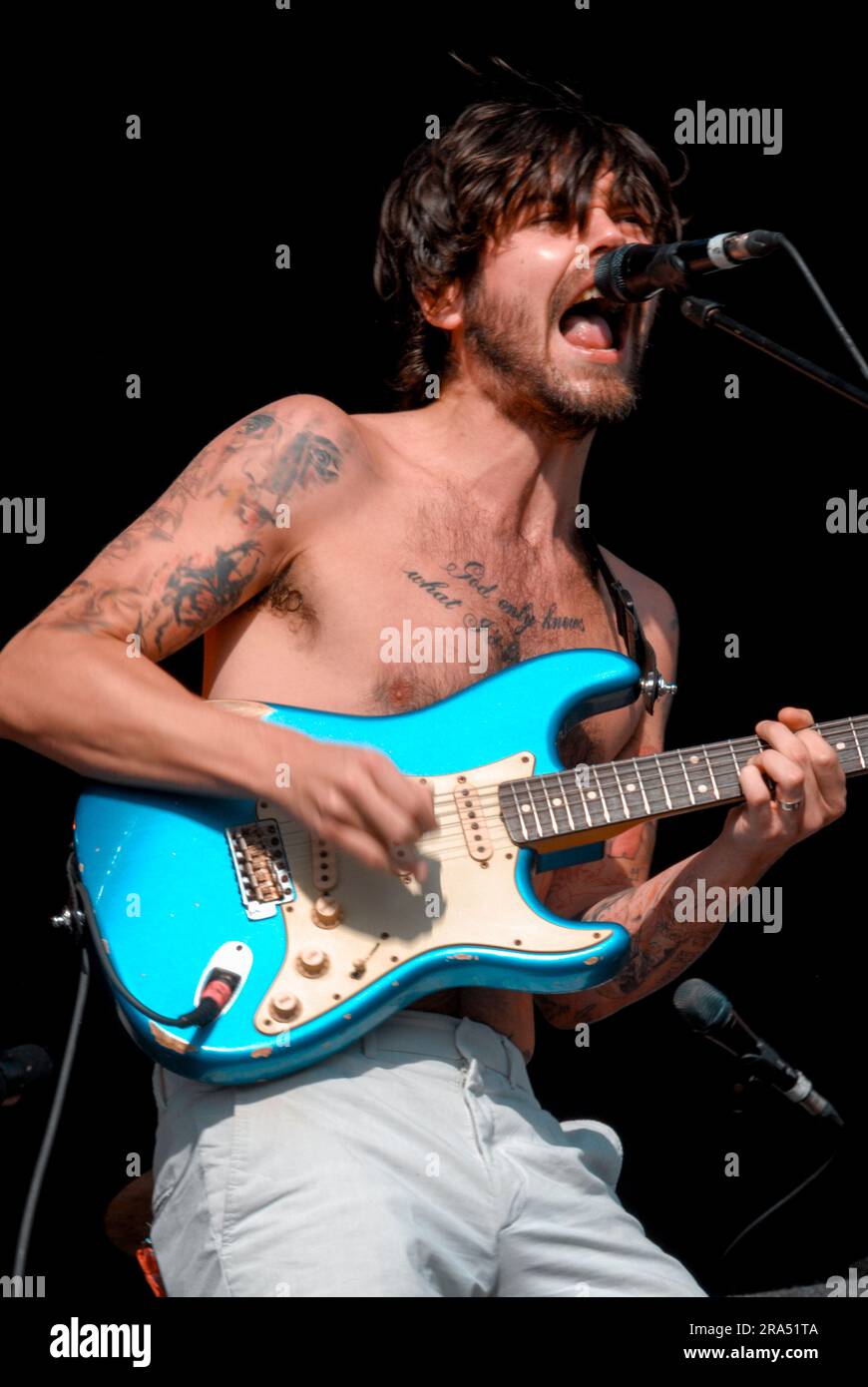 Simon Neil - Biffy Clyro, V2009, Hylands Park, Chelmsford, Essex, Großbritannien - 23. August 2009 Stockfoto