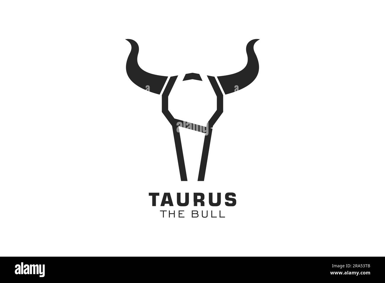 Buchstabe K-Logo, Bull-Logo, Kopf-Bull-Logo, Monogramm-Logo-Design-Vorlage Stock Vektor