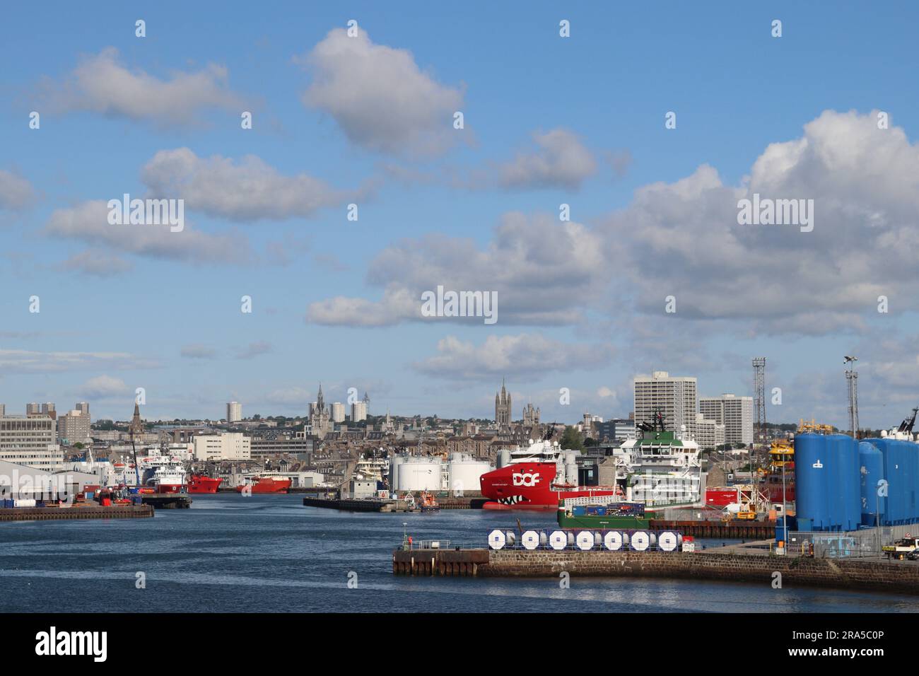 Aberdeen Harbour, Schottland Stockfoto