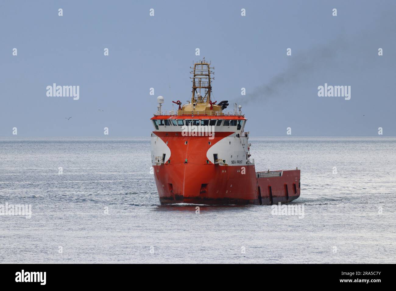Ölversorgungsboot, Nordsee Stockfoto