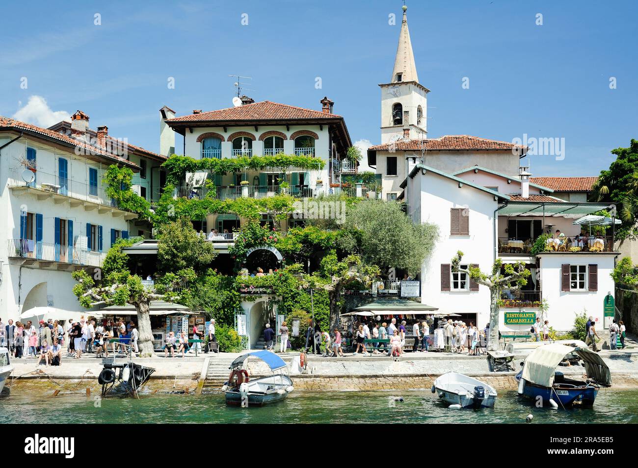 Isola Bella, Stresa, Italien, Borromeo-Palast mit barockem Borromäischen Palast auf Isola Bella. Stockfoto