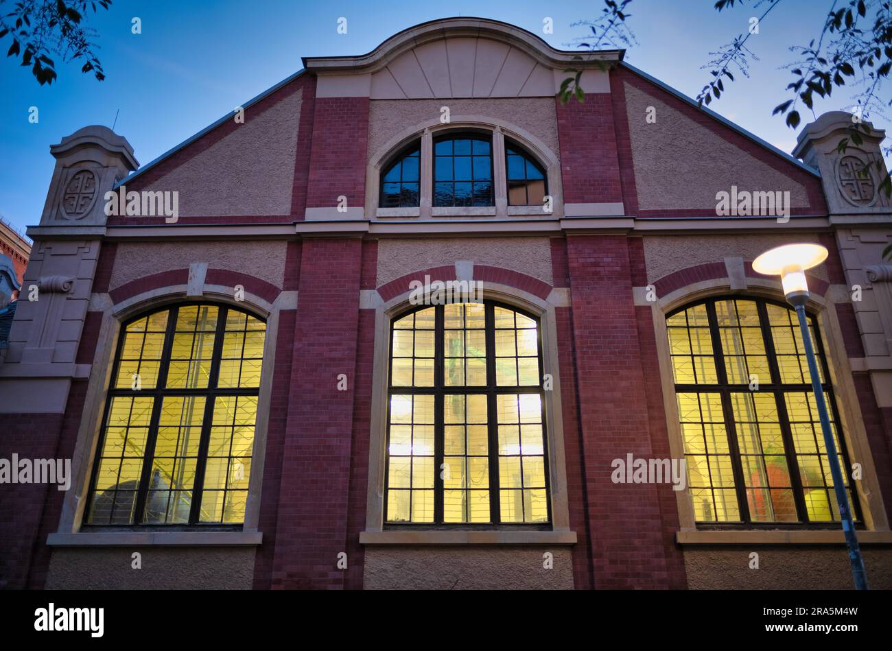 Sporthalle, Goethegymnasium, Weimar, Thüringen, Deutschland Stockfoto