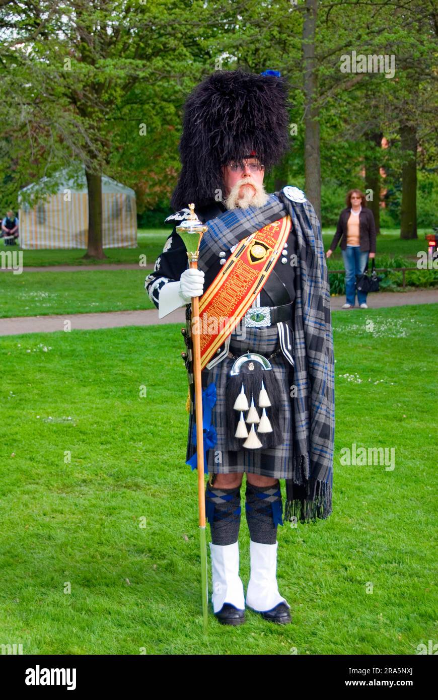Scottish Man, Highland Gathering, Peine, Niedersachsen, Deutschland Stockfoto