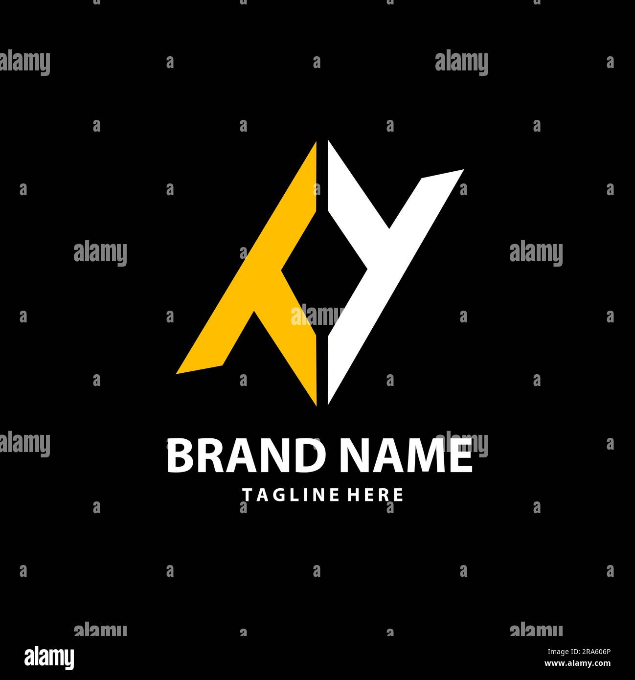 Initialen Monogramm TT trendiges Logo-Design Stock Vektor