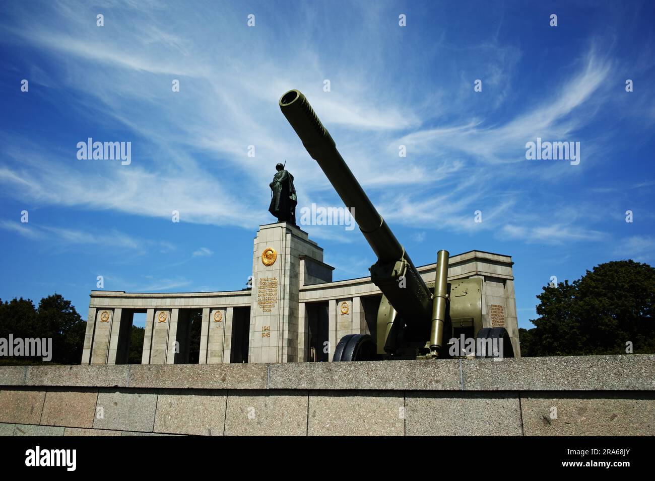 Sowjetischer Krieg-Denkmal-Berlin Stockfoto