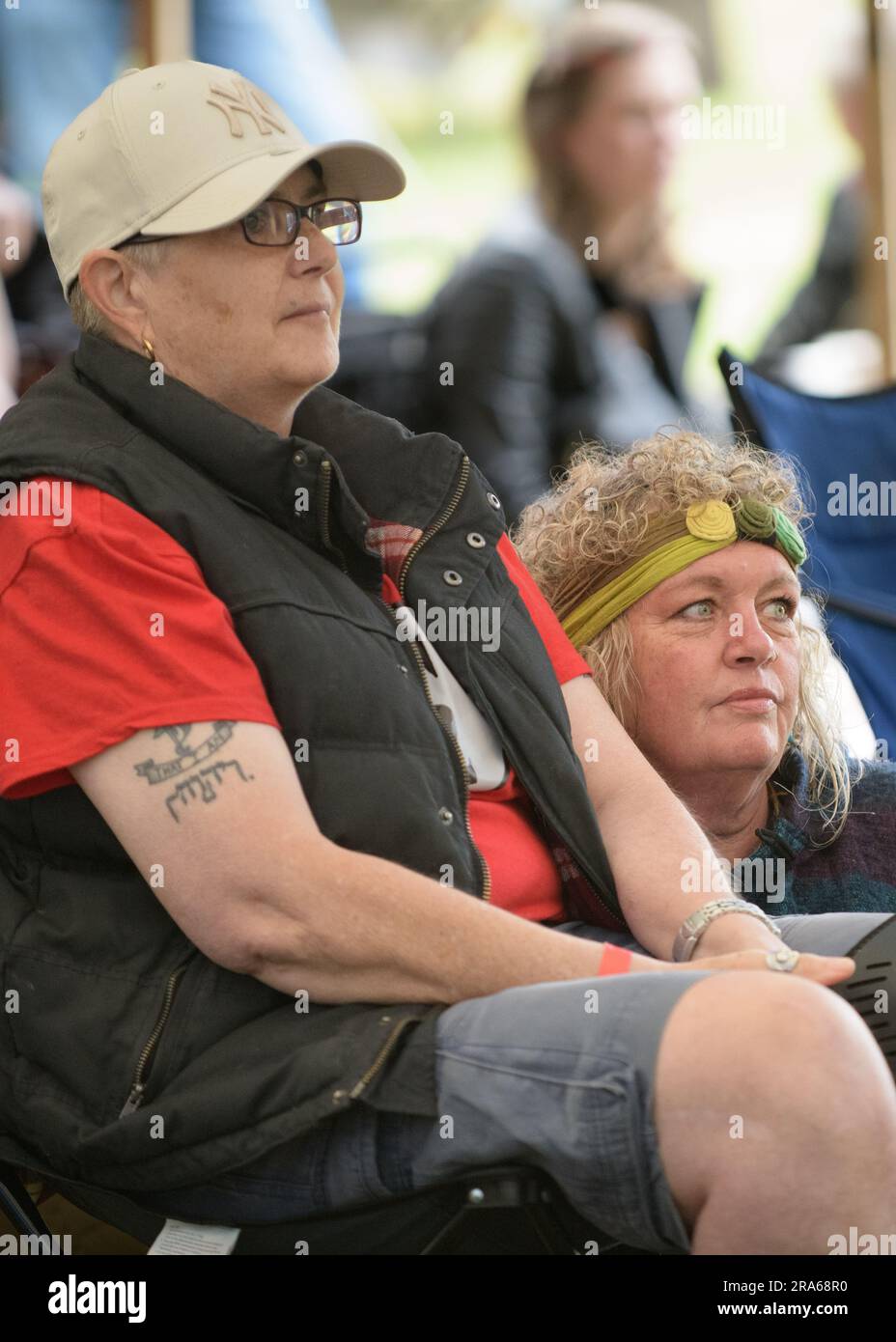 Sabine Hay, Derbyshire, Großbritannien. 01. Juli 2023 Exilmusikfestival. Bild: Mark Dunn/Alamy Live News Stockfoto