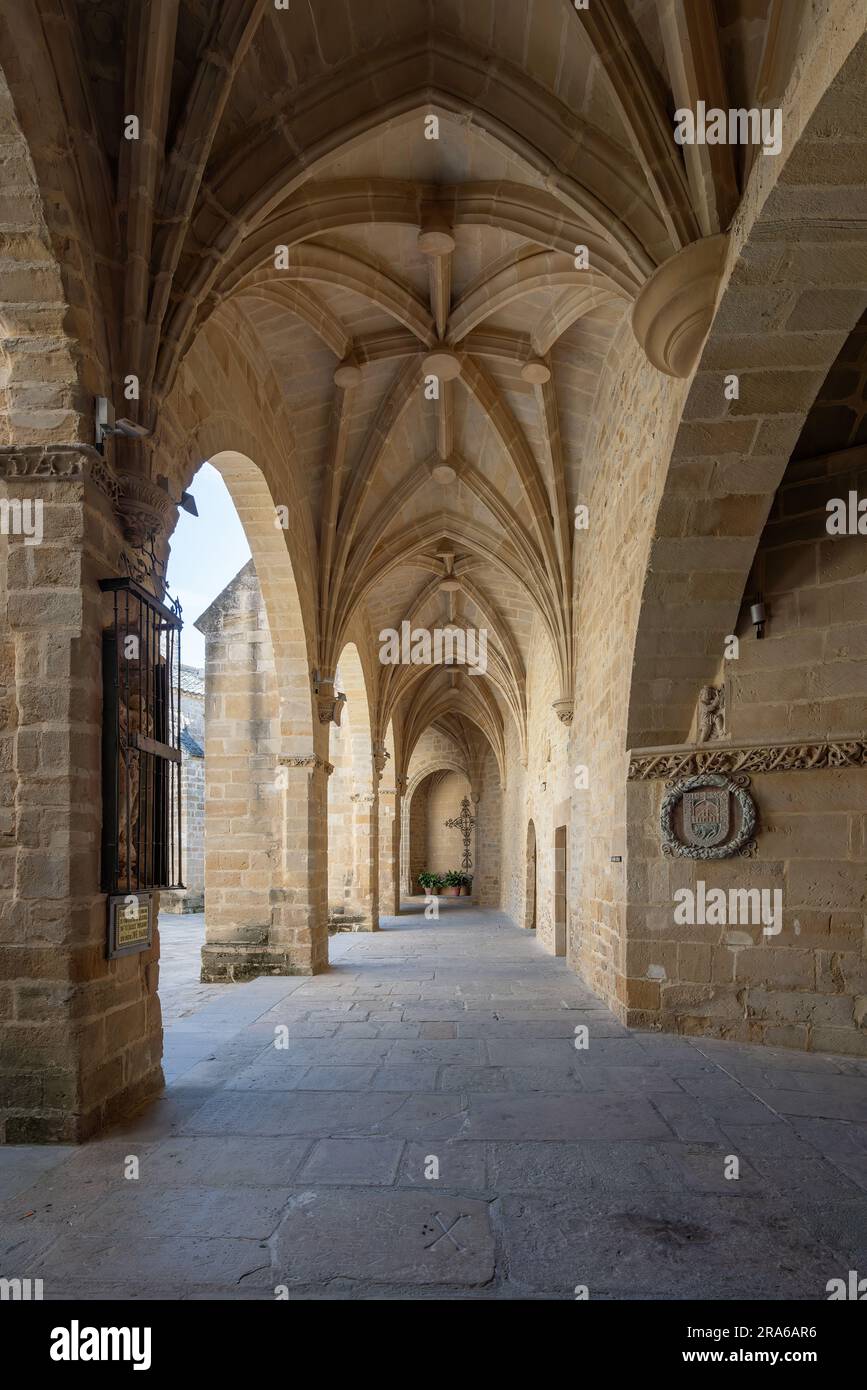 Kloster der Basilica de Santa Maria de los reales Alcazares - Ubeda, Jaen, Spanien Stockfoto