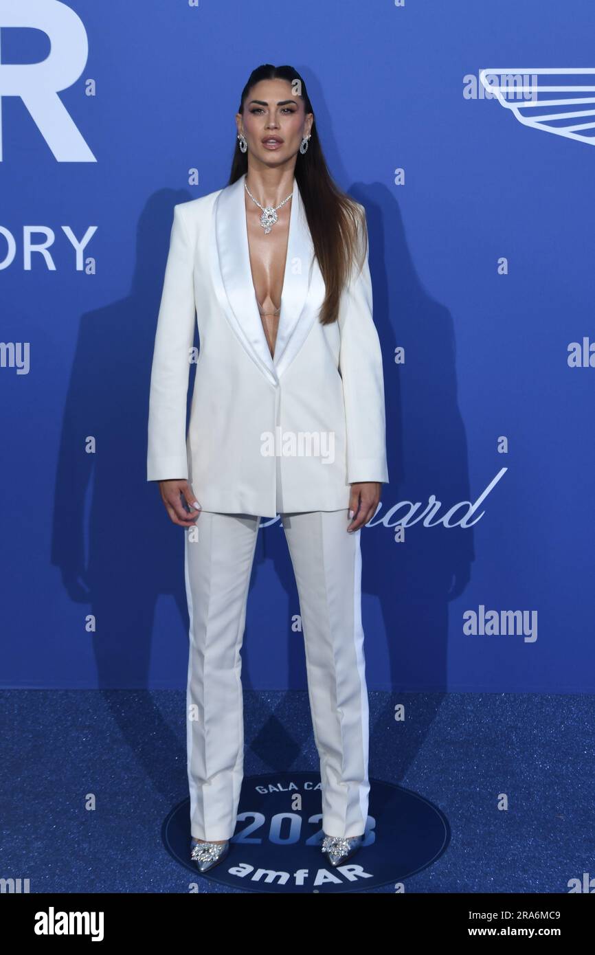 CAP D'ANTIBES, FRANKREICH - 25. MAI: Melissa Satta, besucht den roten