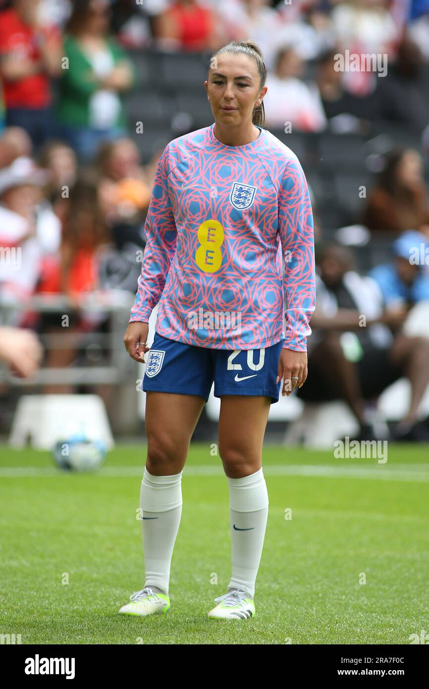 London, Großbritannien. 01. Juli 2023. London, April 6. 2023: Katie Zelem (20 England) beim Womens International Friendly Football Match zwischen England und Portugal im Stadium MK, Milton Keynes, England. (Pedro Soares/SPP) Kredit: SPP Sport Press Photo. Alamy Live News Stockfoto