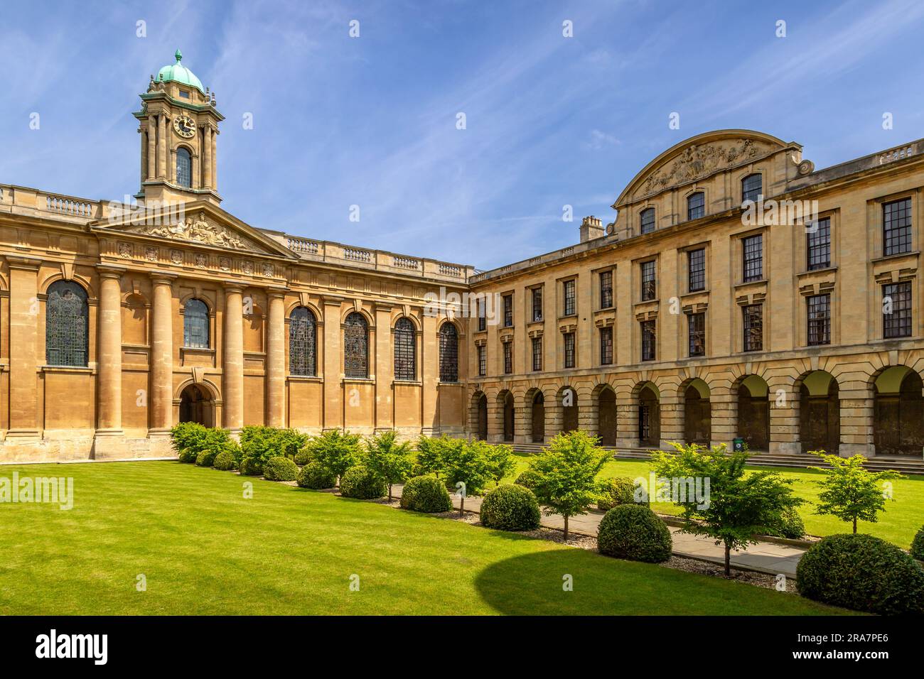 University of Oxford - das Queen's College Stockfoto