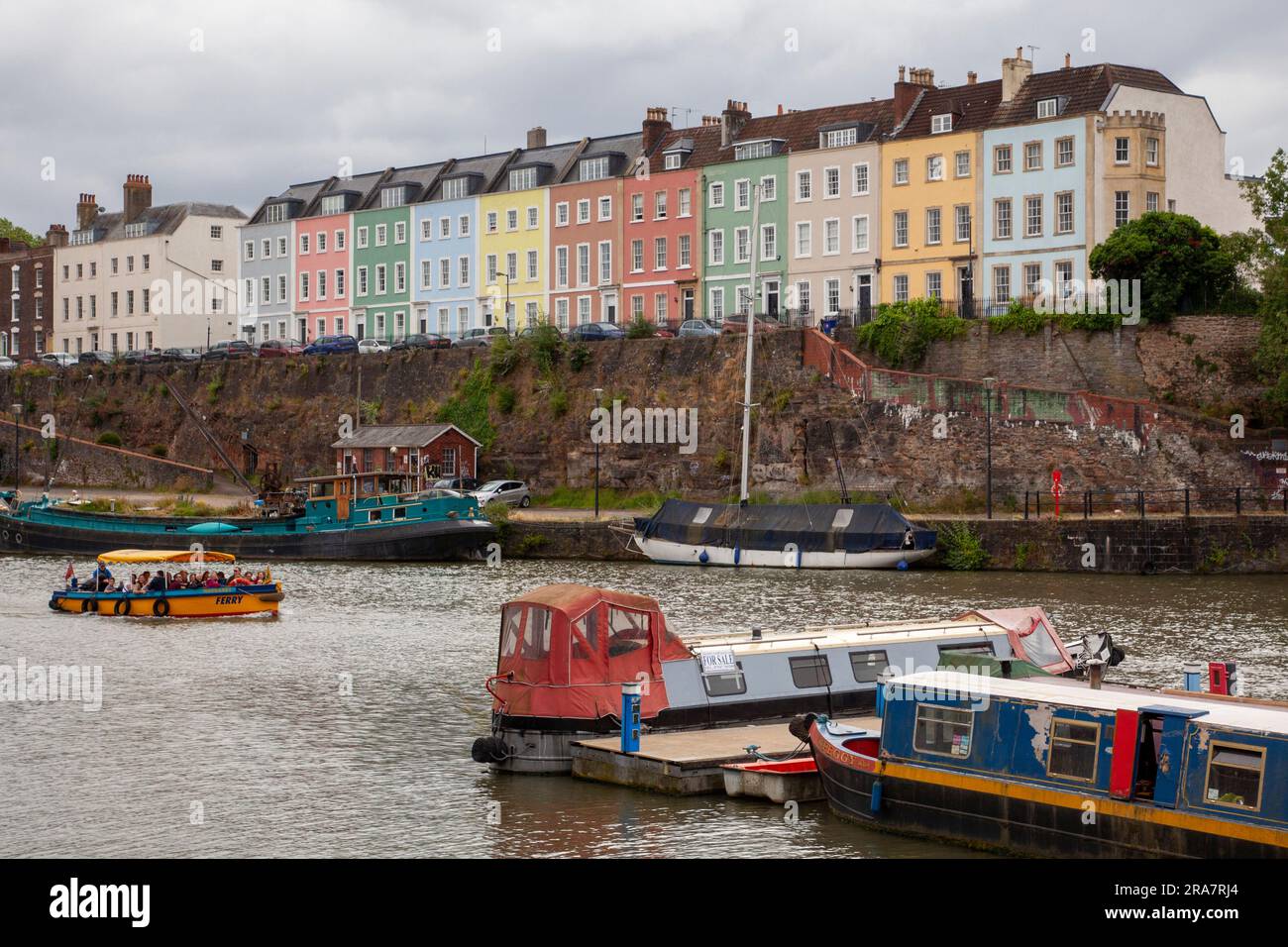 Ein allgemeiner Blick auf den schwimmenden Hafen von Bristol Stockfoto