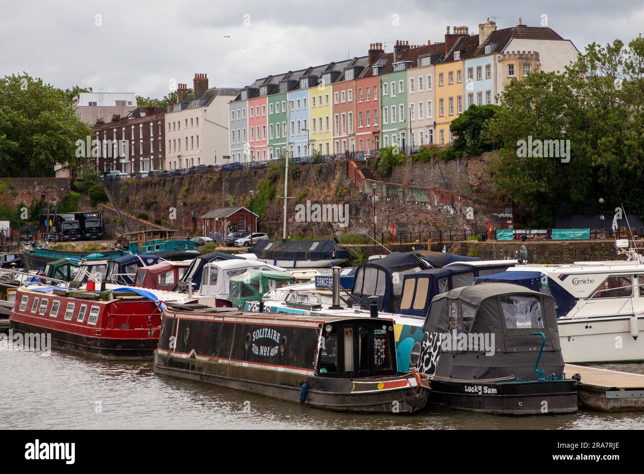 Ein allgemeiner Blick auf den schwimmenden Hafen von Bristol Stockfoto