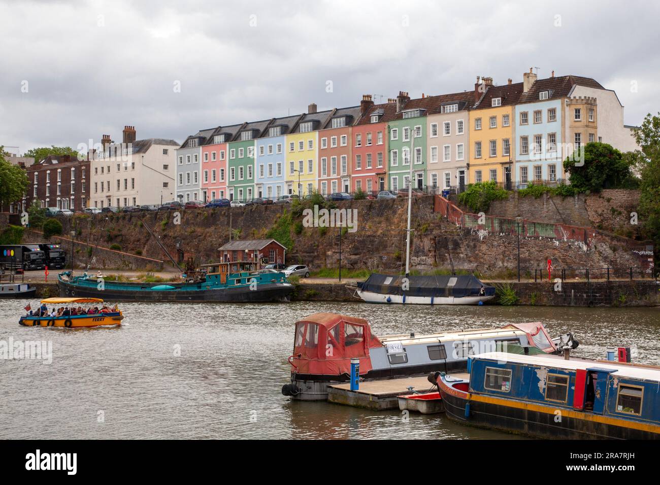 Ein allgemeiner Blick auf den schwimmenden Hafen von Bristol Stockfoto