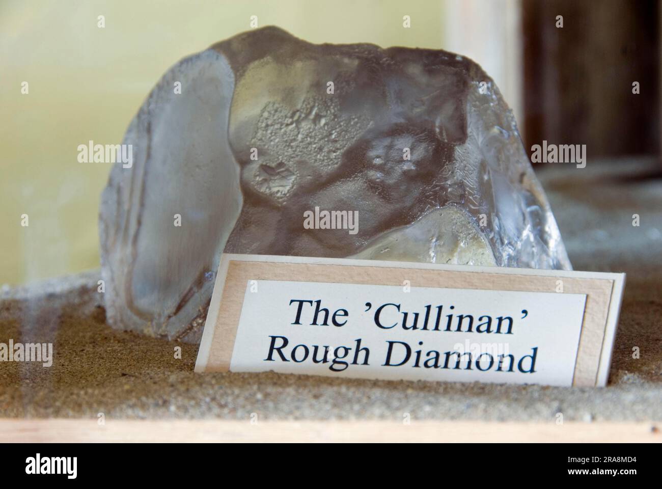 Rohdiamant, „der Cullinan“, Kolmanskop, Geisterstadt, Luderitz, Namibia, Luederitz Stockfoto