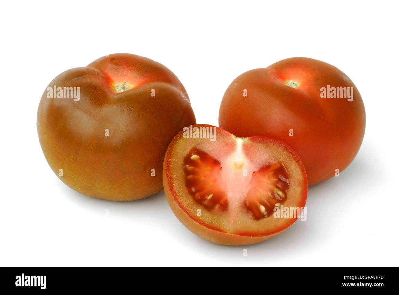 Tomaten (Solanum lycopersicum) „Kumato Stockfoto