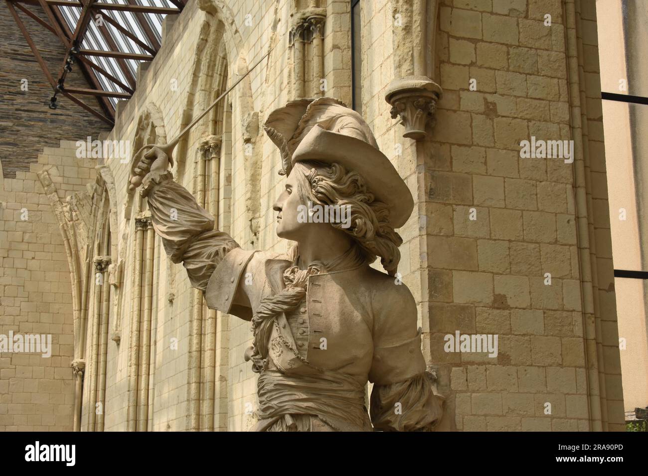 Der corsair jean bart, geformt von David d'Angers Stockfoto