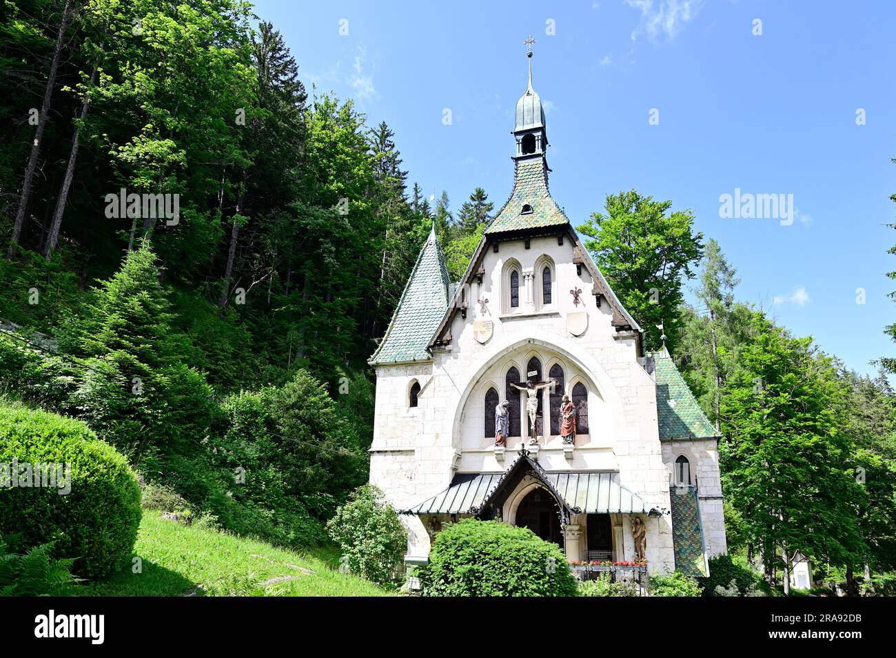 Semmering, Niederösterreich, Österreich. Semmering Gemeindekirche Stockfoto