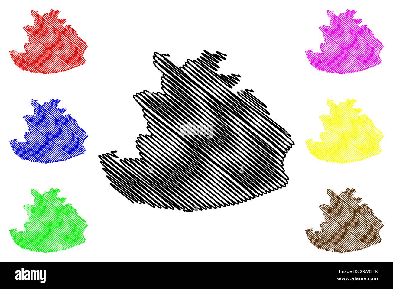 Fylde nicht-Metropolregion, Borough (Vereinigtes Königreich von Großbritannien und Nordirland, zeremonielle Grafschaft Lancashire oder Lancs, England) Karte ve Stock Vektor