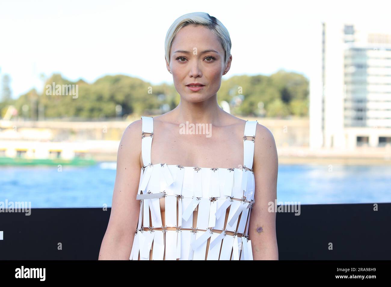 2. Juli 2023: POM KLEMENTIEFF posiert während der „Mission: Impossible - Dead Reckoning Part One“ Fotoanrufe am Circular Quay am 02. Juli 2023 in Sydney, NSW, Australien (Kreditbild: © Christopher Khoury/Australian Press Agency via ZUMA Wire) NUR REDAKTIONELLE VERWENDUNG! Nicht für den kommerziellen GEBRAUCH! Stockfoto