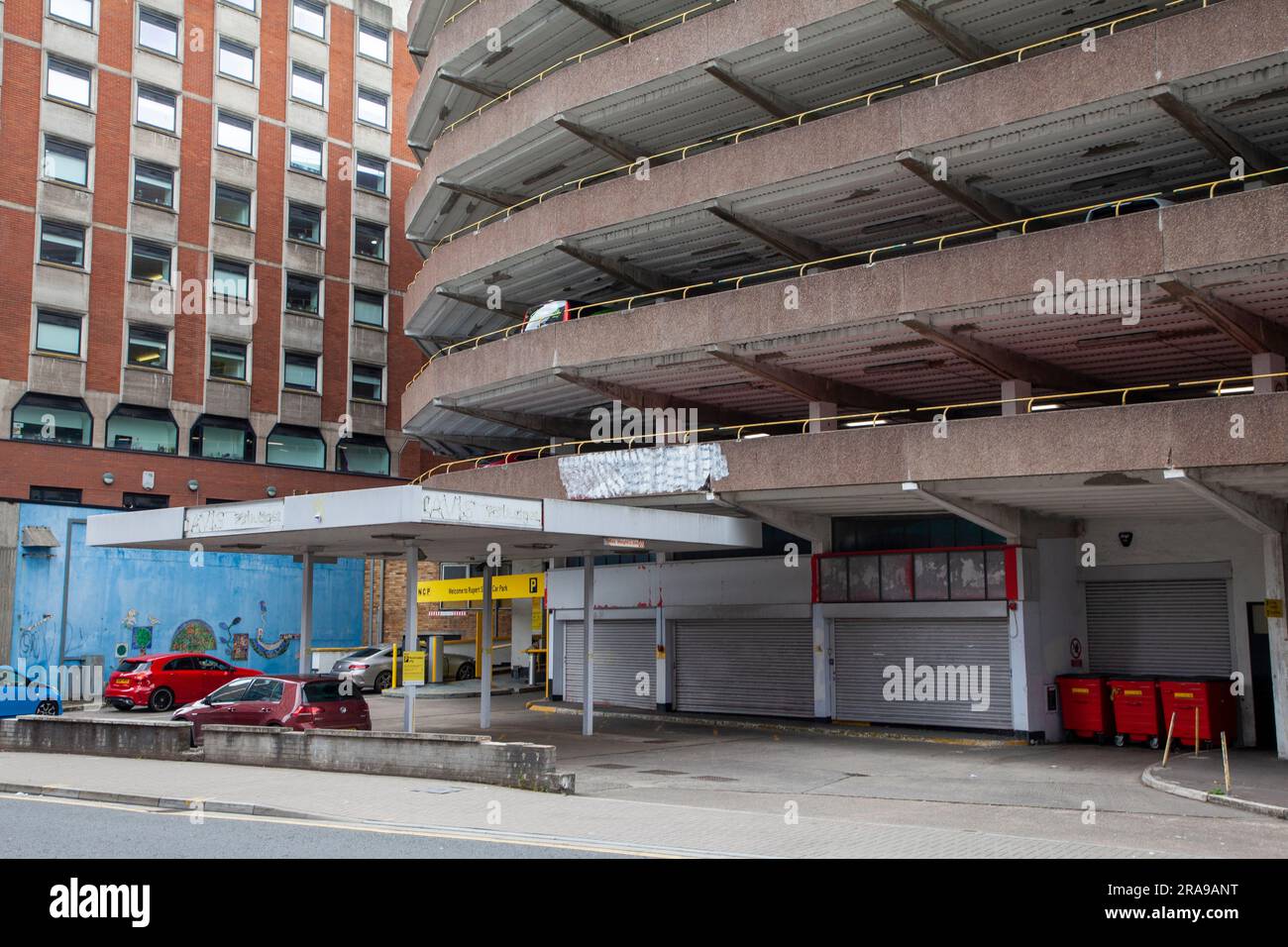 Rupert Street Parkplatz Nach Entwurf des schottischen Architekten R Jelinek-Karl Stockfoto