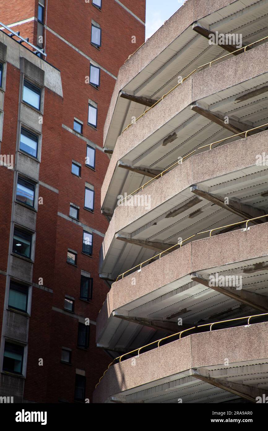 Rupert Street Parkplatz Nach Entwurf des schottischen Architekten R Jelinek-Karl Stockfoto