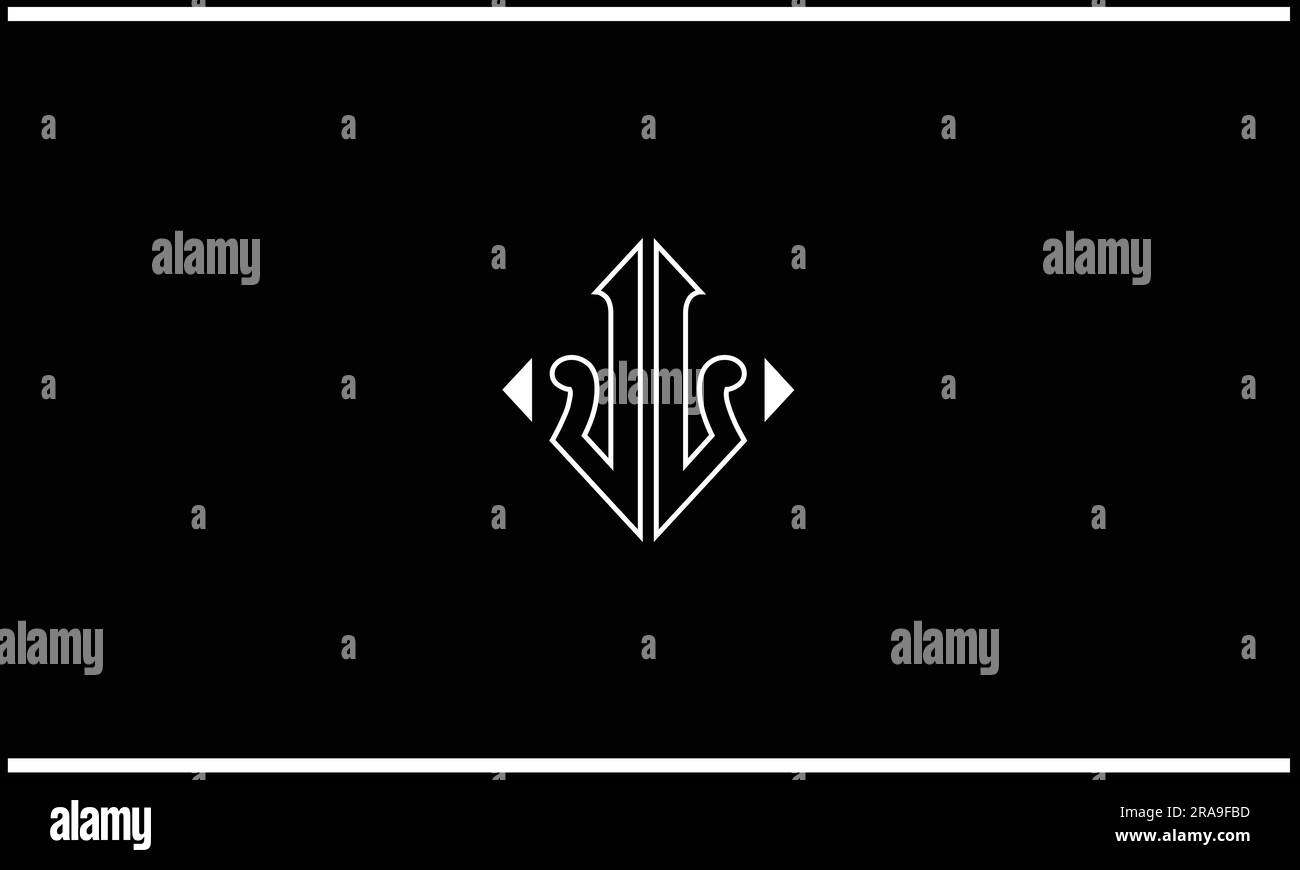 JL, LJ, Monogramm mit abstrakten Buchstaben und Logo Stock Vektor