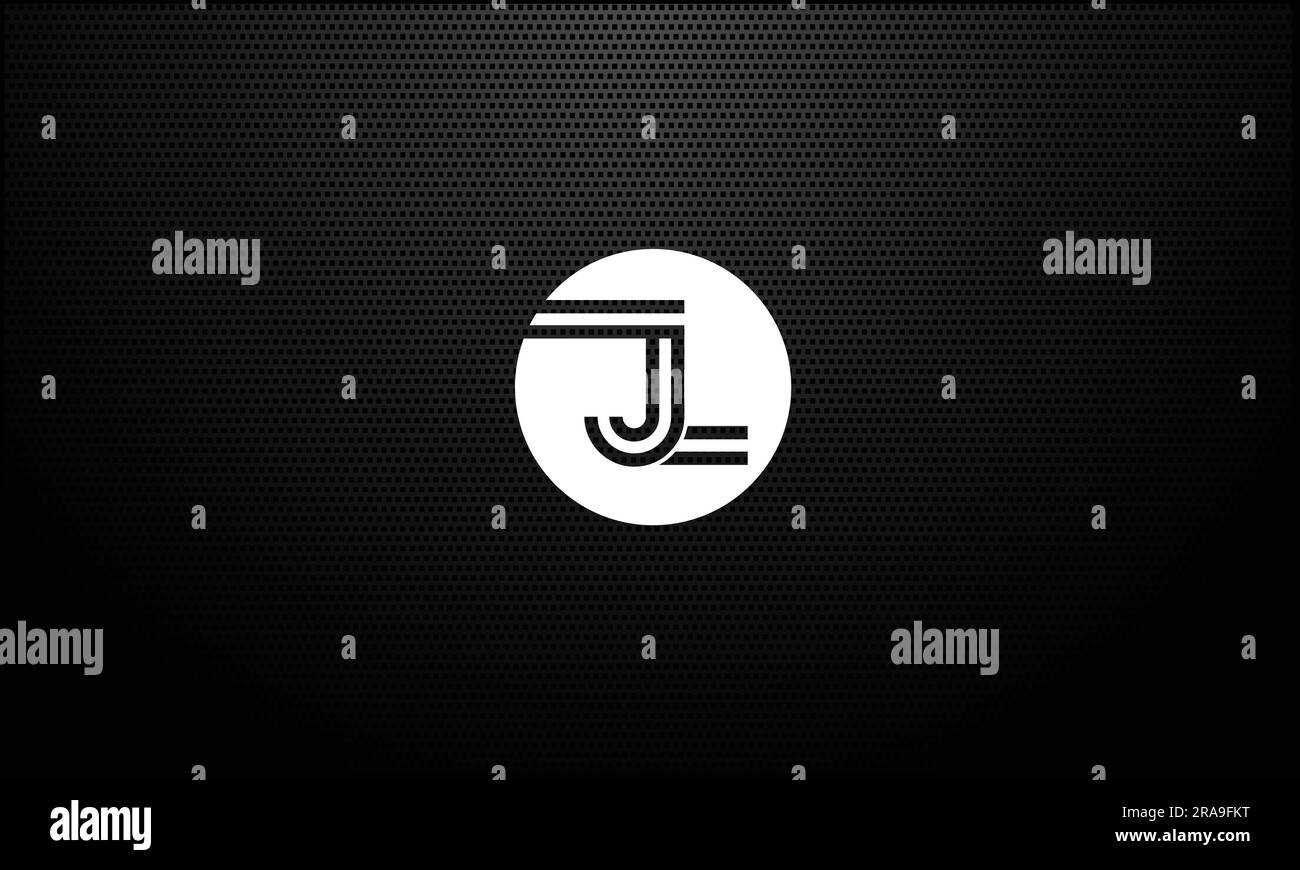 JL, LJ, Monogramm mit abstrakten Buchstaben und Logo Stock Vektor