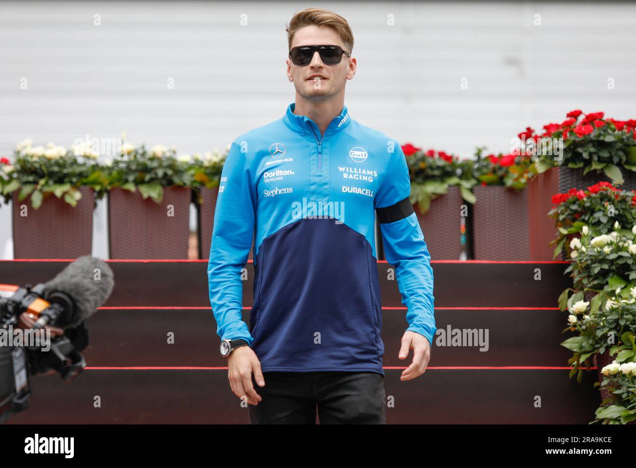 Spielberg, Österreich. Juli 2. 2023. Formel 1: Rolex-Grand-Prix auf dem Red Bull Ring, Österreich. Bild: Logan Sargeant (USA) von Williams Racing © Piotr Zajac/Alamy Live News Stockfoto