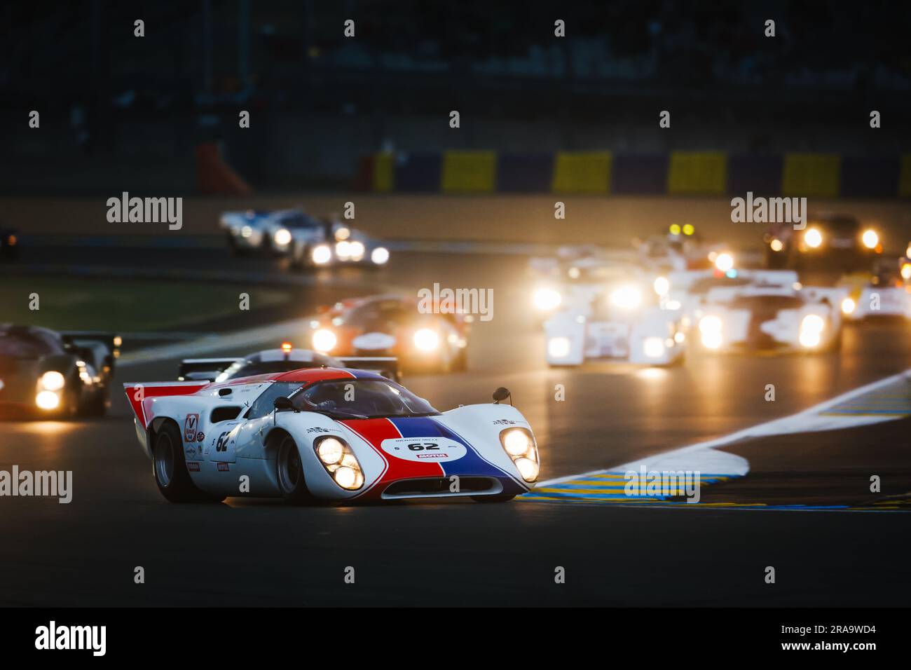 62 LOPEZ (Spa), HELARY (Fra), Lola T70 Mk.3B 1969, Aktion während der Le Mans Classic 2023 vom 1. Bis 3. Juli 2023 auf dem Circuit des 24 Heures du Mans in Le Mans, Frankreich - Photo Antonin Vincent/DPPI Credit: DPPI Media/Alamy Live News Stockfoto