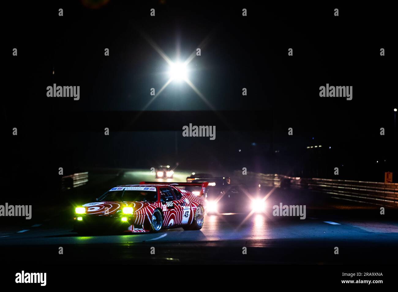 Le Mans, Frankreich. 01. Juli 2023. 43 SCHINDLER (ger), BMW M1 Procar 1979, Action during the Le Mans Classic 2023 vom 1. Bis 3. Juli 2023 on the Circuit des 24 Heures du Mans, in Le Mans, Frankreich - Photo Damien Saulnier/DPPI Credit: DPPI Media/Alamy Live News Stockfoto