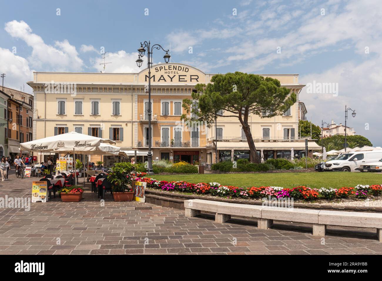 Splendid Hotel Mayer in Desenzano, Gardasee, Italien, Europa Stockfoto
