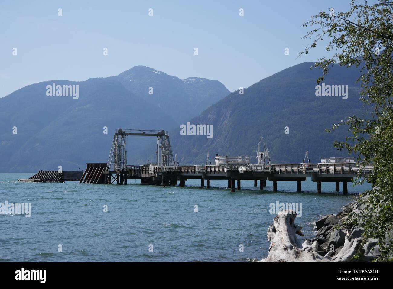 Porteau Cove Provincial Park im Sommer, British Columbia, Kanada Stockfoto