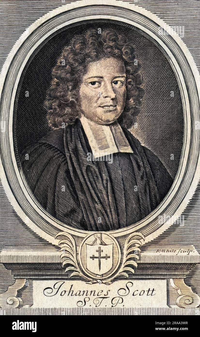 JOHN SCOTT englischer Kirchenmann, Rektor von St. Giles-in-the-Fields und Kanon von St. Paul's : Schriftsteller. Datum: 1639 - 1695 Stockfoto