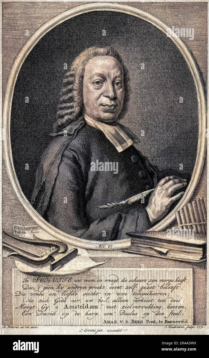 SCHUTTE Holländischer Schriftsteller aus Amsterdam Datum: 1708? - 1771+ Stockfoto