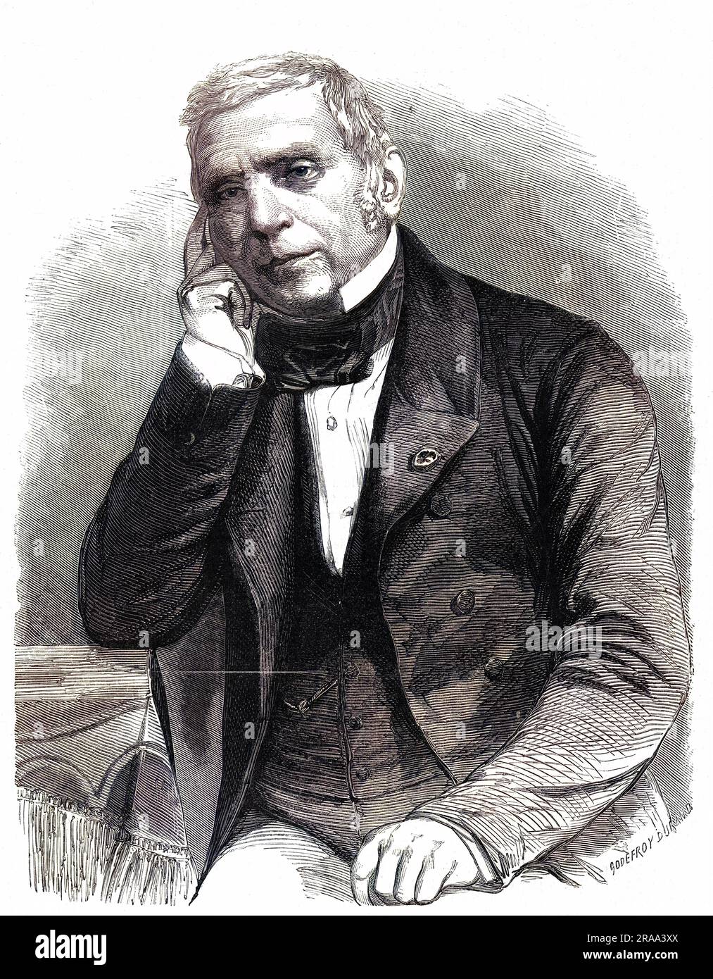 EUGENE SCRIBE, französischer Schriftsteller, Autor von über 350 beliebten Postwerken, auch Libretti für Opern. Datum: 1791 - 1861 Stockfoto