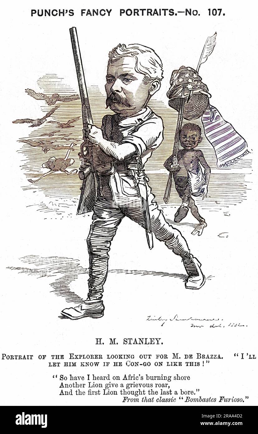 HENRY MORTON STANLEY reist nach Afrika Datum: 1841 - 1904 Stockfoto