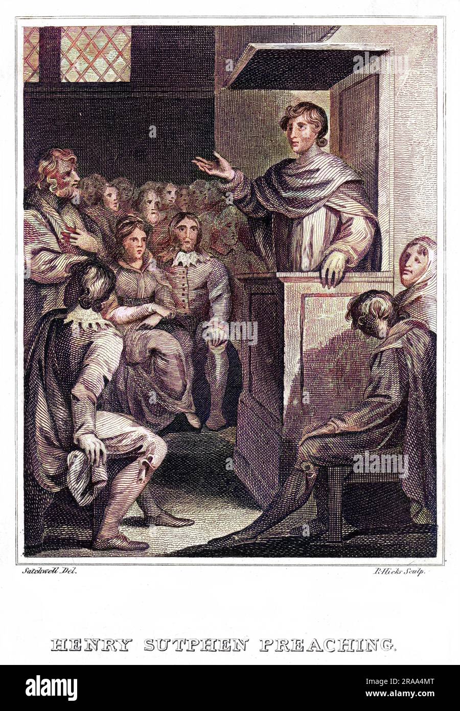 HEINRICH SUTPHEN englischer Lutheraner, predigte in Deutschland, bevor er wegen Ketzerei verhaftet und nahe Hamburg lebendig verbrannt wurde. Datum: ? - 1524 Stockfoto