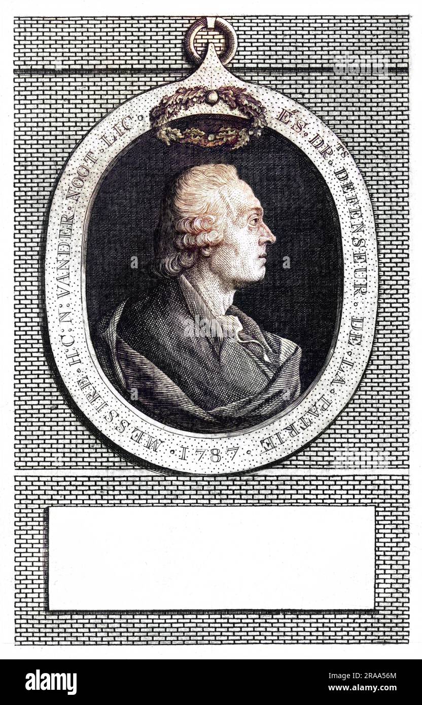 HEINTJE (H C N) VAN DER NOOT Flämischer Staatsmann, radikaler Anführer der Statistenbewegung Datum: 1731 - 1827 Stockfoto